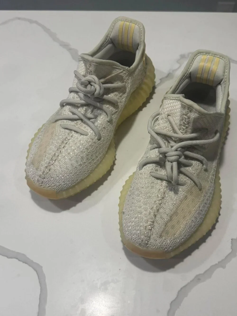 Adidas Women Yeezy Boost 350 V2 Light UV Reactive Sneakers Size 9